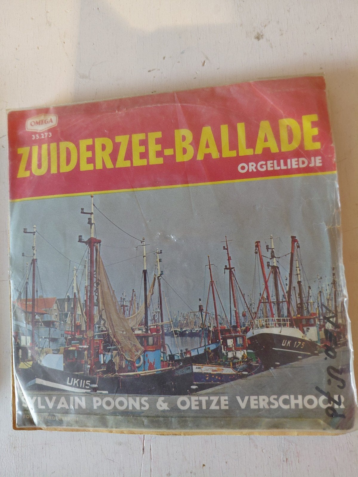 Sylvain Poons & Oetze Verschoor - Zuiderzee-Ballade, Gebruikt, 7 inch, Ophalen of Verzenden, EP