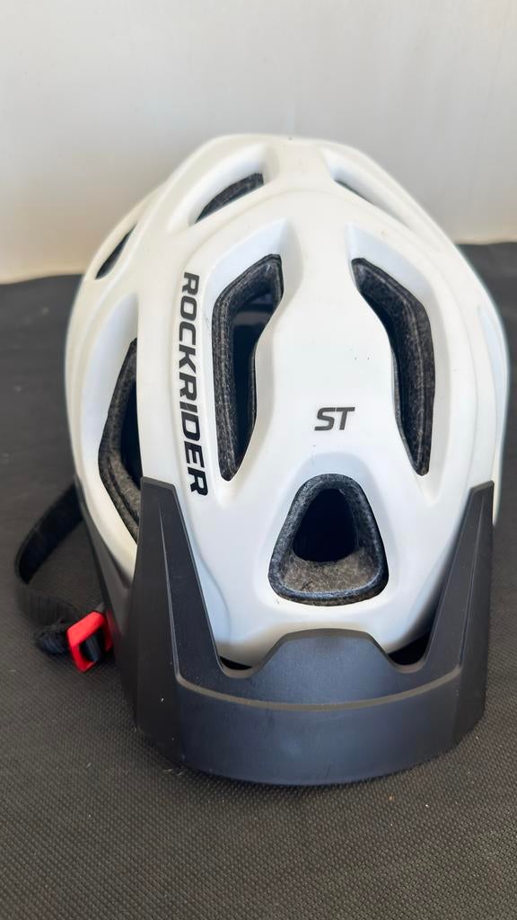 Rockrider ST Fietshelm - Wit, Ophalen of Verzenden, Zo goed als nieuw, Overige maten, Heer of Dame