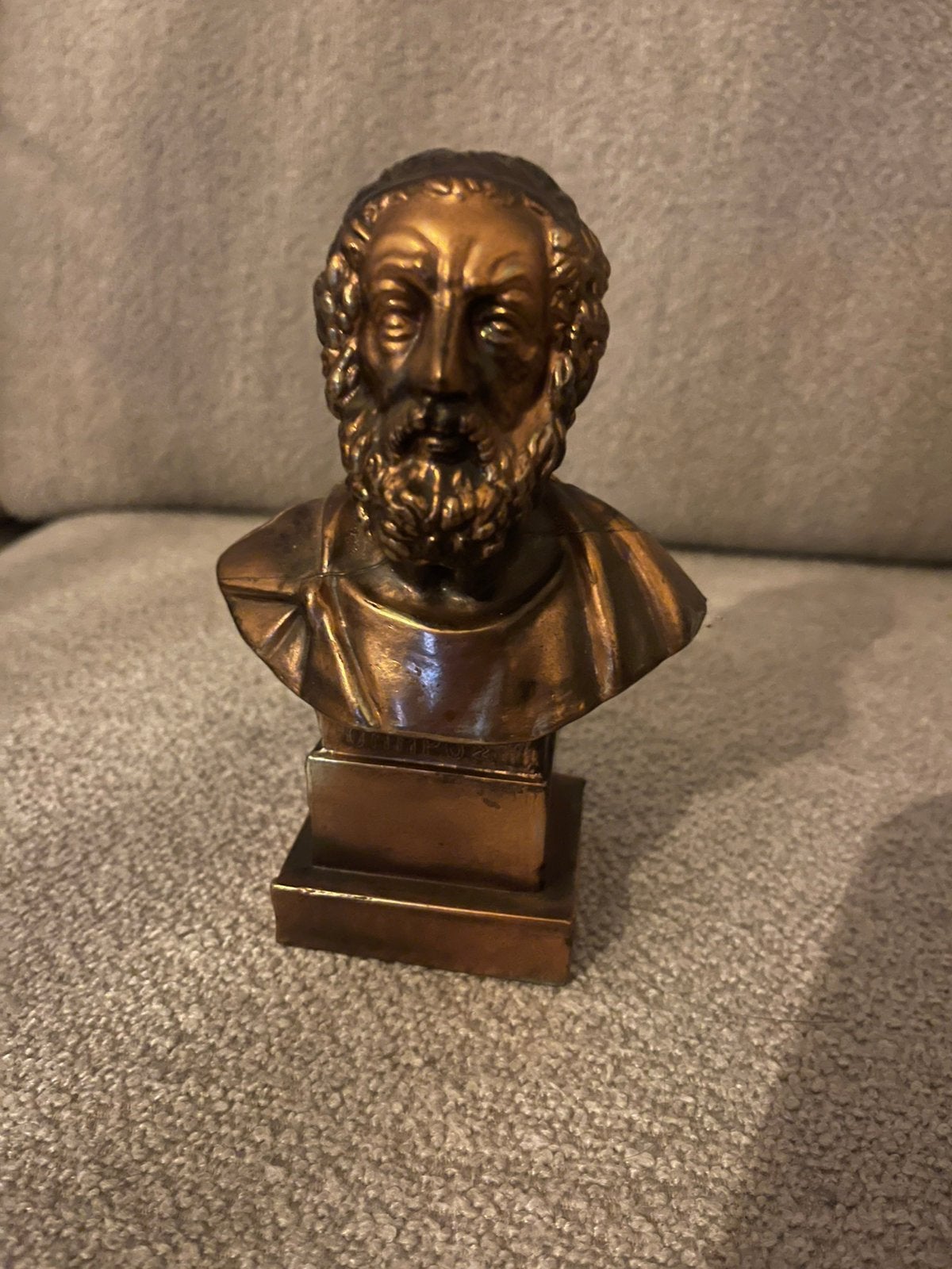 Grieks borstbeeld Homerus – vintage klassieke buste, Antiek en Kunst, Ophalen of Verzenden