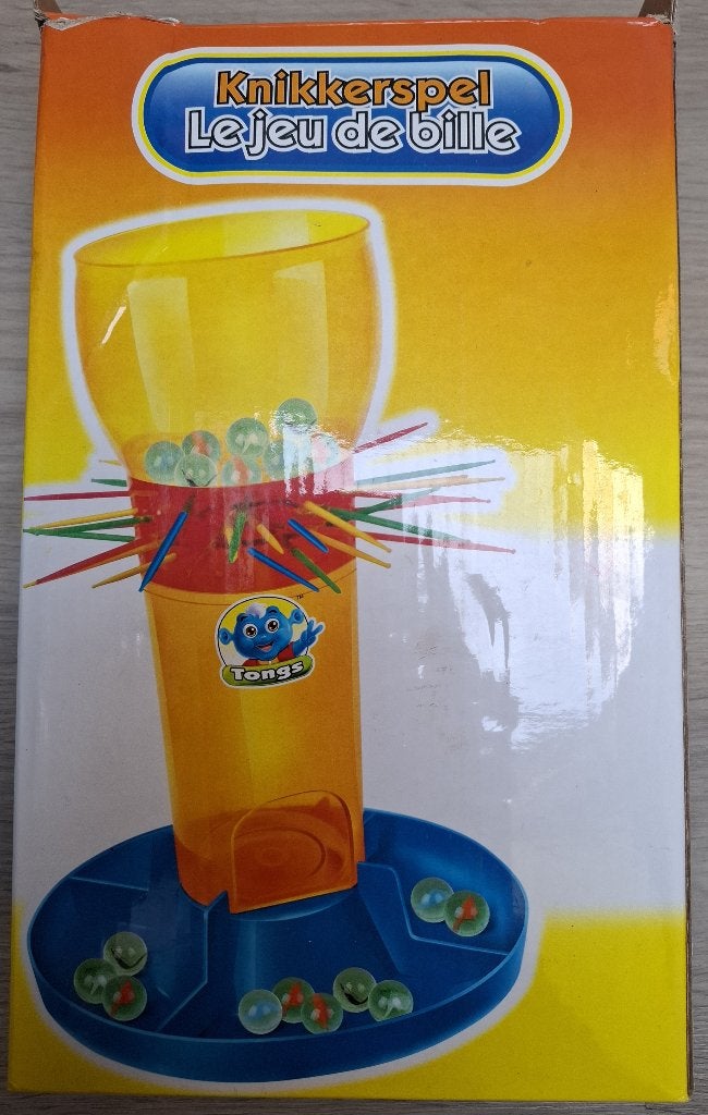 Knikkerspel - Leuk familiespel, Drie of vier spelers, Ophalen of Verzenden, Zo goed als nieuw, Tongs