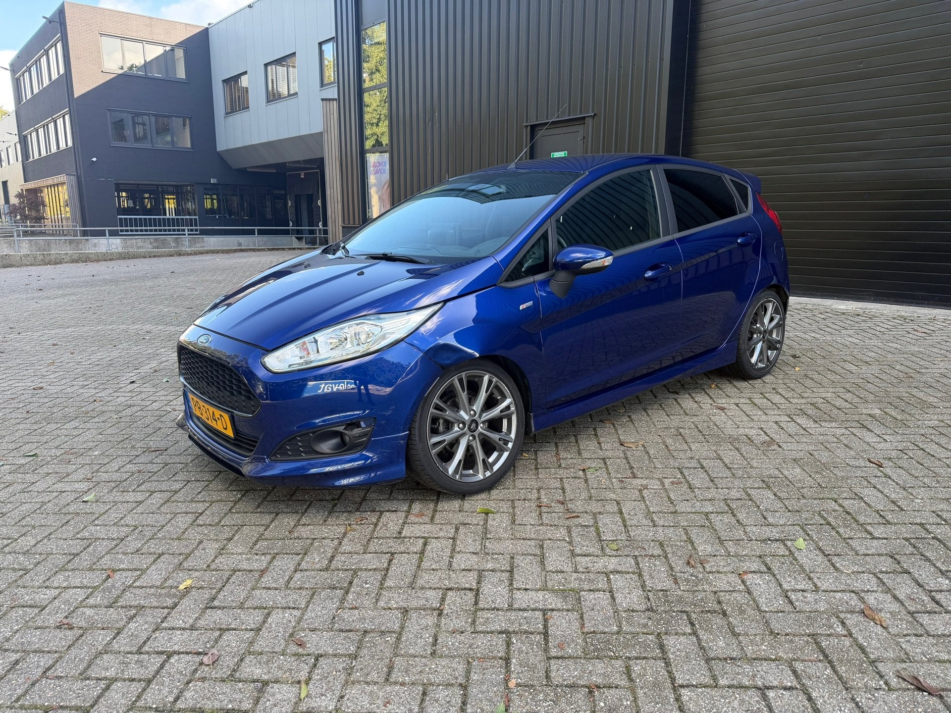 Ford Fiesta 1.0 EcoBoost ST Line Navi Android *Schade, Blauw, Handgeschakeld, Ford, 998 cc