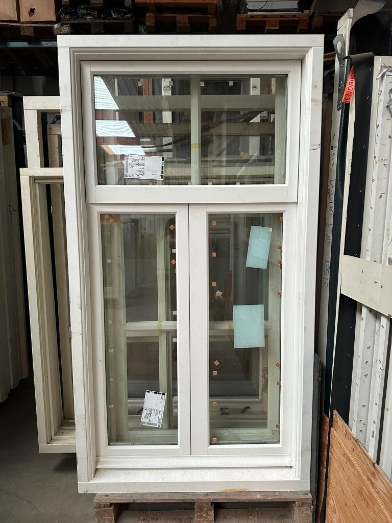 Hardhouten stolpraam, Raamkozijn, Nieuw, 150 tot 225 cm, Inclusief glas