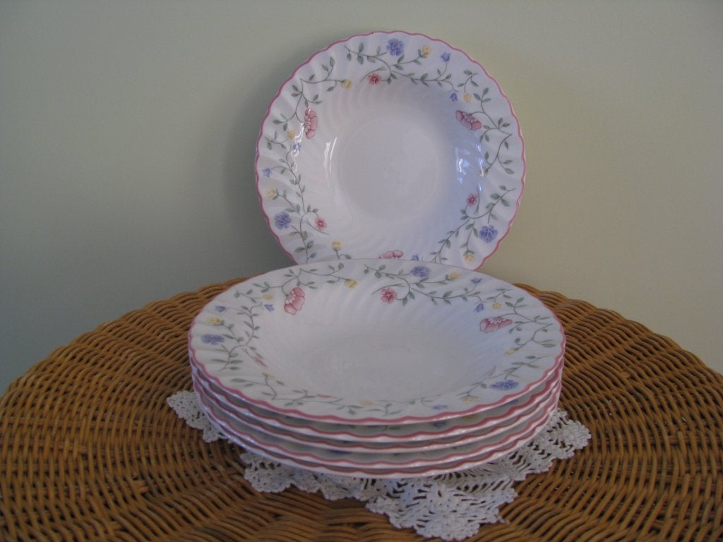 Summer Chintz * ZGAN * 6 x diep bord rond 21 cm * voor :, Huis en Inrichting, Keuken | Servies, Ophalen of Verzenden, Zo goed als nieuw