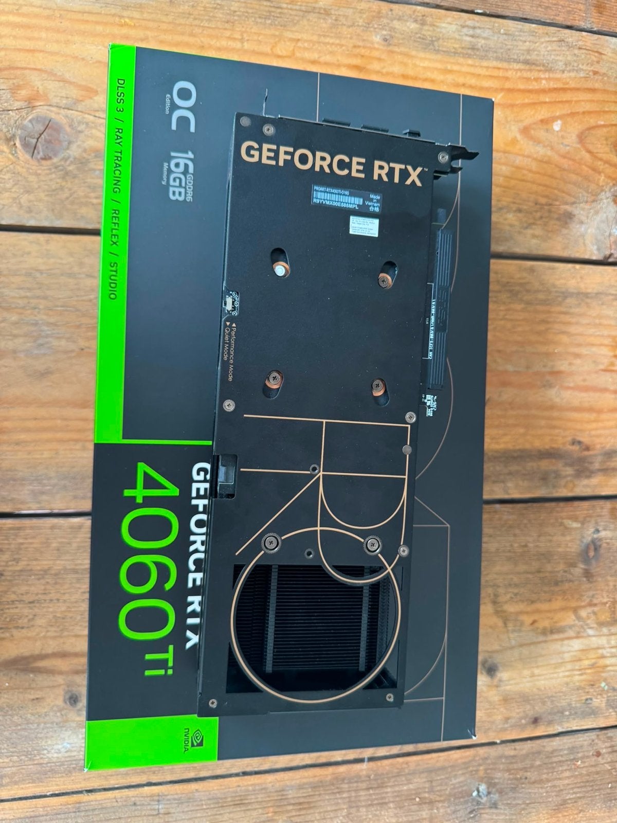 ASUS GeForce RTX 4060 Ti OC 16GB Videokaart, Ophalen, HDMI, GDDR6, PCI-Express 4