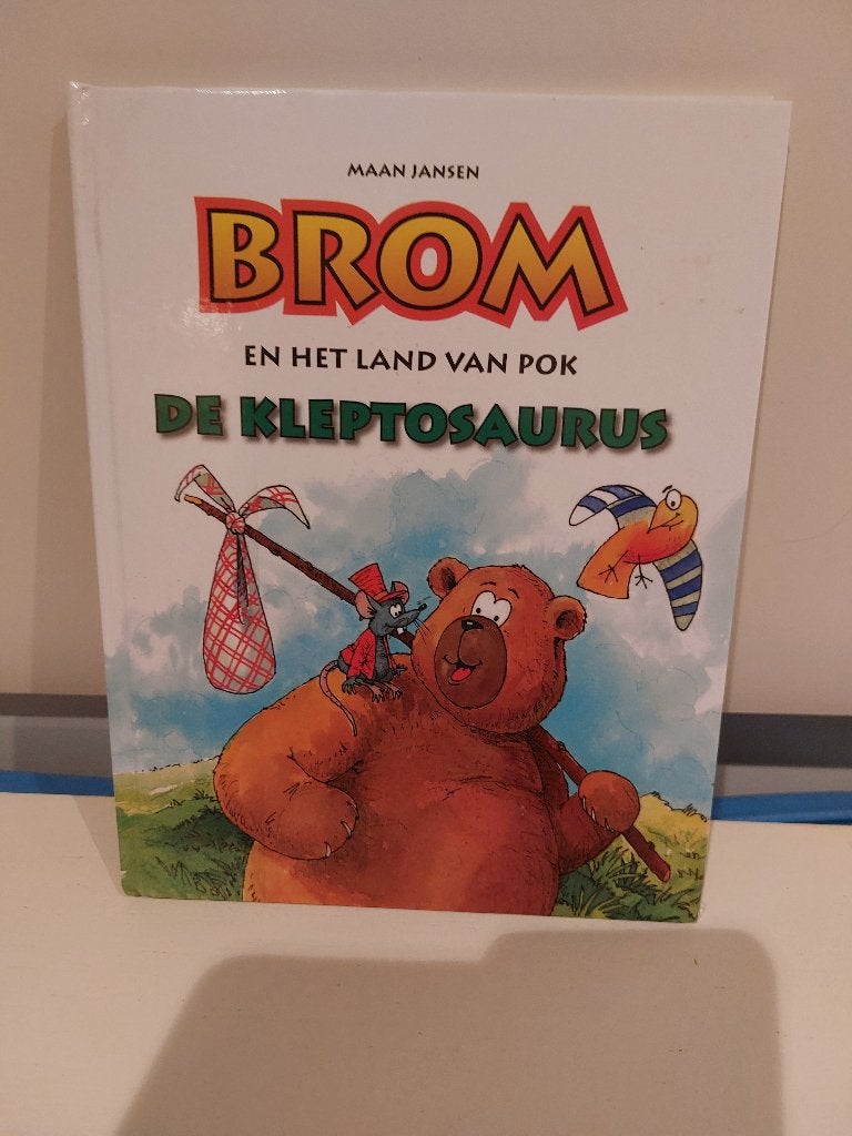 boek Brom en het land van Pok de kleptosaurus, lees omschr., Boeken, Gelezen, Fictie algemeen, Jongen of Meisje, Maan Jansen