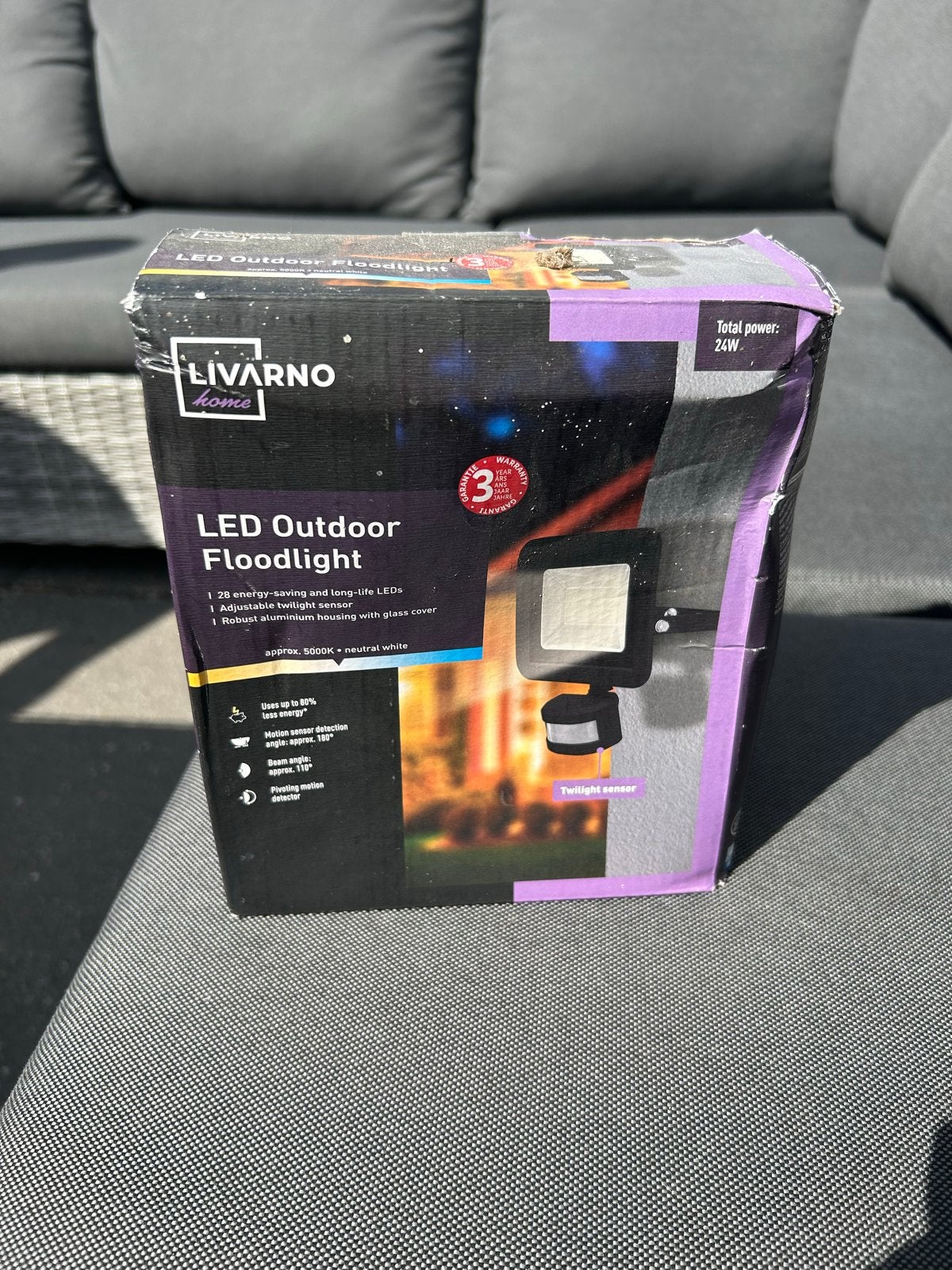LIVARNO home LED Buitenbouwlamp met Bewegingssensor, Ophalen, Bewegingssensor, Minder dan 50 watt, Overige typen