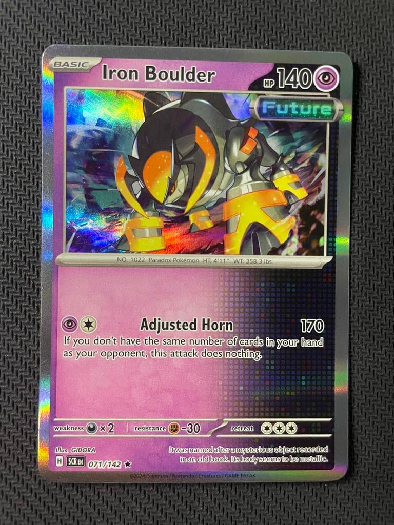 Iron Boulder 071/142 Rare Holo Stellar Crown Packfresh, Ophalen of Verzenden, Zo goed als nieuw