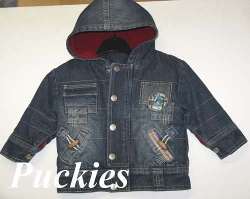 Dirkje gevoerde denim jas maat 68 NIEUW (8048) a, Dirkje, Nieuw, Ophalen of Verzenden, Jasje