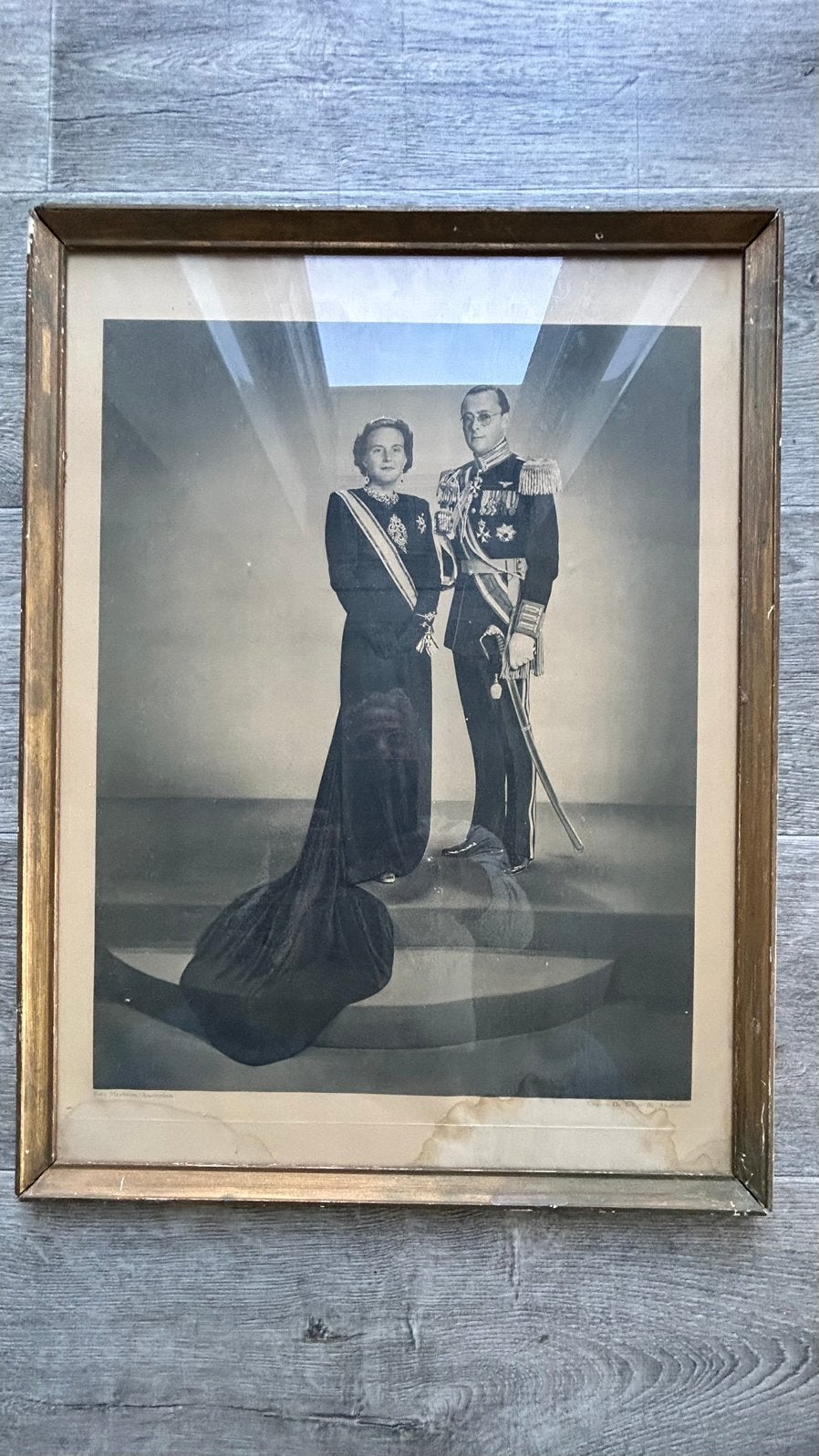 Saatsieportret Juliana en Bernhard, ca.1950, Ophalen of Verzenden