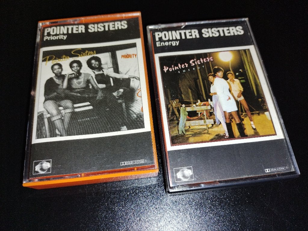 2 MC's van Pointer Sisters | Energy + Priority, 2 t/m 25 bandjes, Ophalen of Verzenden, Zo goed als nieuw, Origineel