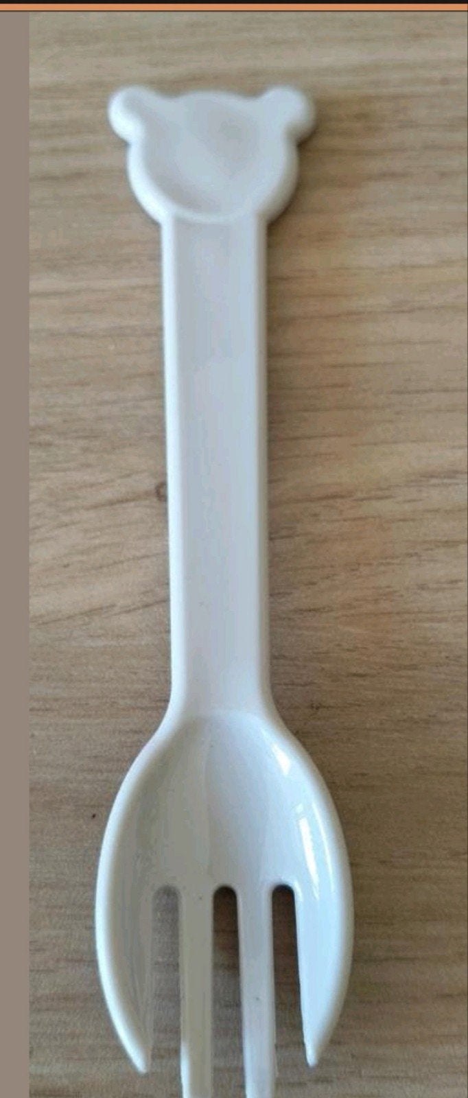 Nieuw Schattig beige baby vorkje met beertjeshoofd, Verzenden, Nieuw, Overige merken