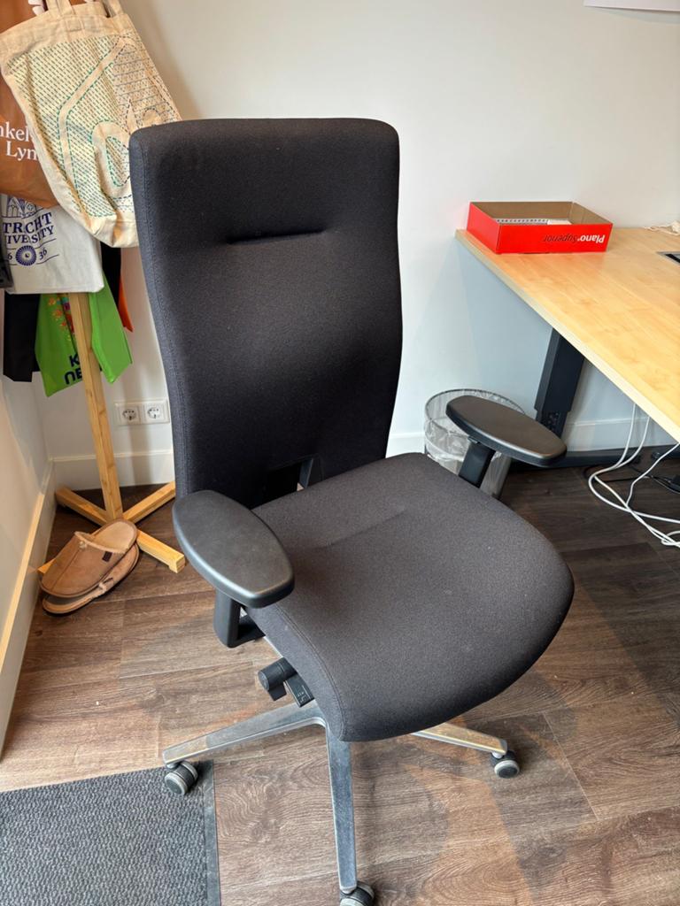 2x Bureaustoel - Zwart, Huis en Inrichting, Bureaustoelen, Gebruikt, Bureaustoel, Zwart, Ergonomisch, Ophalen