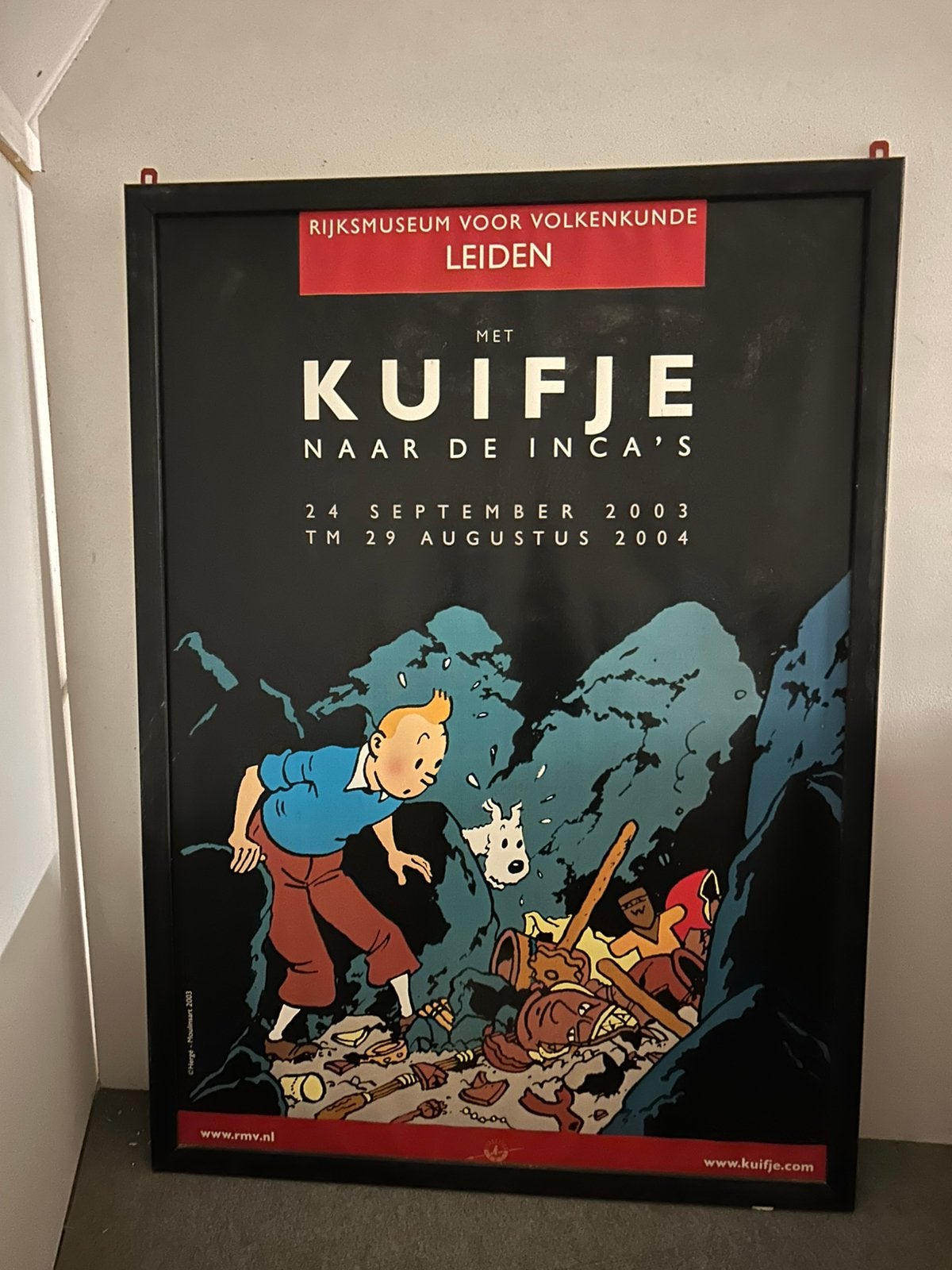 Kuifje museumaffiche, Ophalen, Kuifje, Zo goed als nieuw