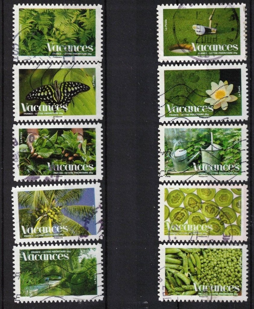 Frankrijk, serie "vakantie" 2008-28, Ophalen of Verzenden, Gestempeld