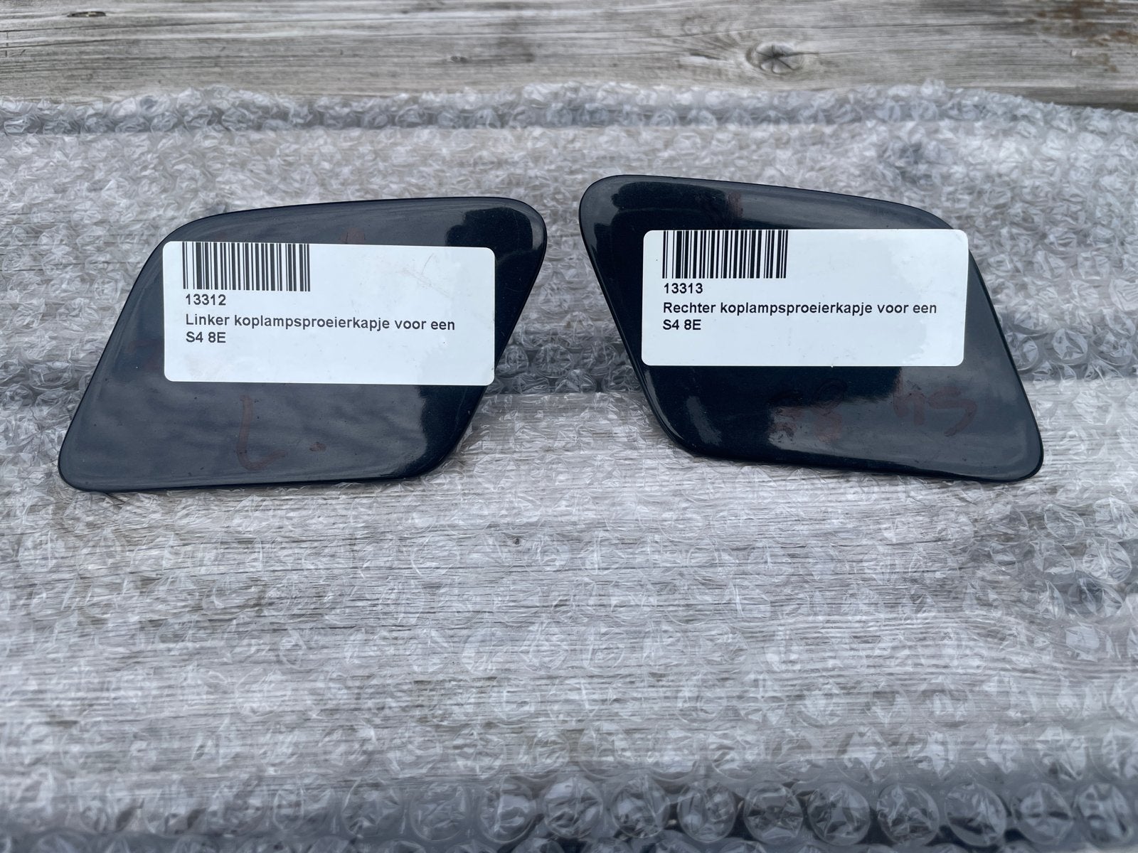 Koplamp sproeierkapjes voor Audi S4 8E (links en rechts), Auto-onderdelen, Ophalen of Verzenden, Gebruikt, Audi