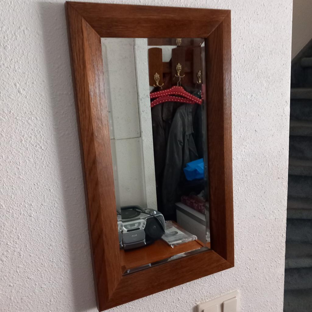Antieke spiegel I.g.s, Ophalen of Verzenden, Zo goed als nieuw, Rechthoekig, Minder dan 100 cm