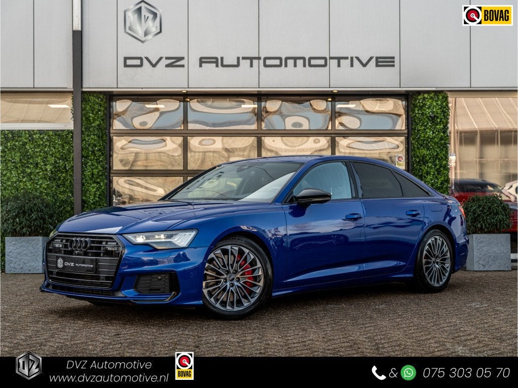 Audi A6 Limousine 55 TFSIe 367PK Quattro Competition | S-Lin, Auto's, Automaat, Dealer onderhouden, 14 kWh, Gebruikt