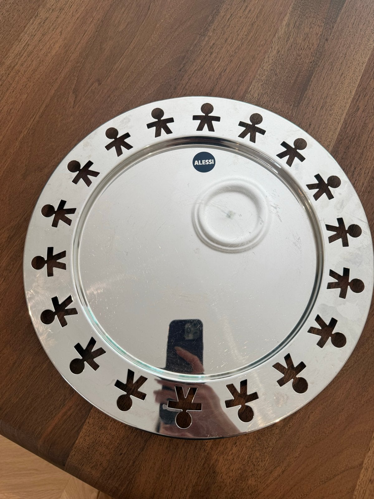 Alessi Girotondo dienblad/schaal - Zo goed als nieuw, Overige materialen, Schaal, Rond, Ophalen of Verzenden