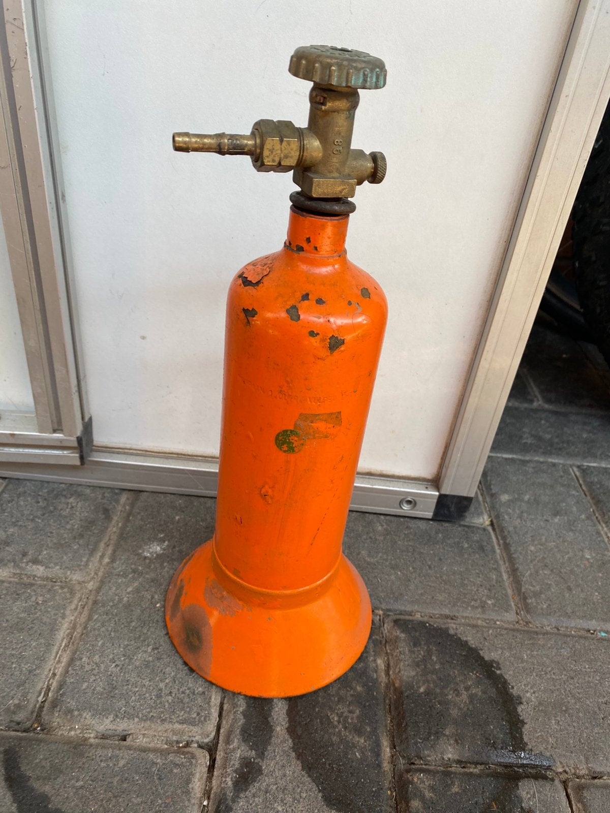 Baby gasfles, Ophalen, Gebruikt