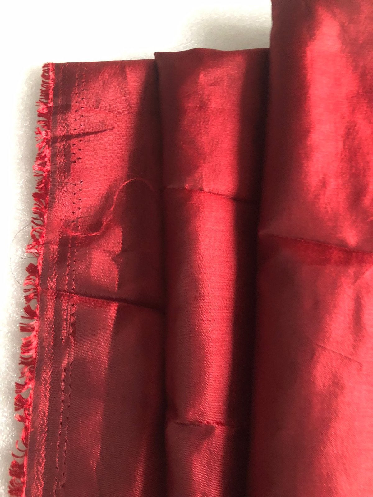 Lapje polyester - 100 x 120 CM - BORDEAUX ROOD, 120 cm of meer, Ophalen of Verzenden, Zo goed als nieuw, Polyester