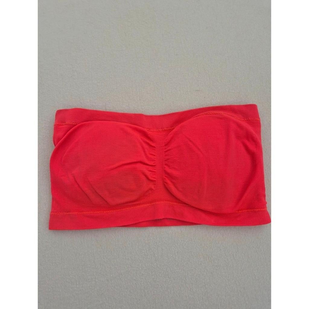 Neon fel roze bandeau top maat S/M, Kleding | Dames, Tops, Verzenden, Zo goed als nieuw, Roze, Maat 36 (S)