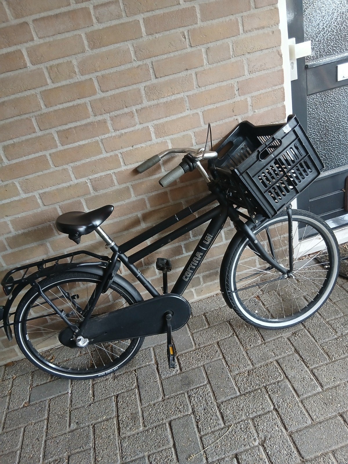 Cortina U4 Transportfiets jongens- Zwart - Gebruikt, Gebruikt, Versnellingen, 50 tot 53 cm, Trommelrem
