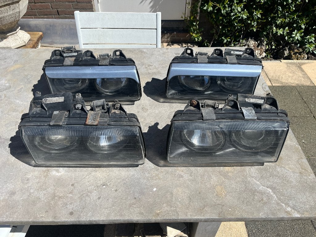 LEES TEXT aub . 4X BMW 3 serie E36 koplampen , koplamp ., Ophalen of Verzenden, Gebruikt, BMW
