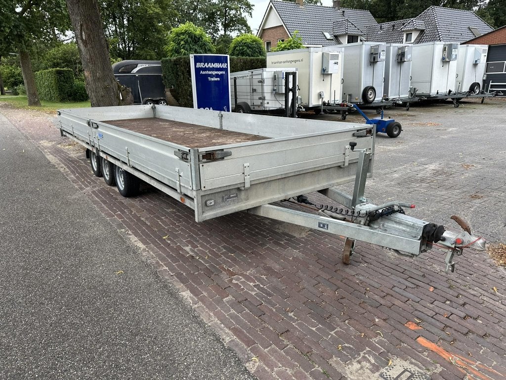 Hulco Medax-3 Tridem plateauwagen 3,5T 611x203cm 4.750,- ex, Gebruikt
