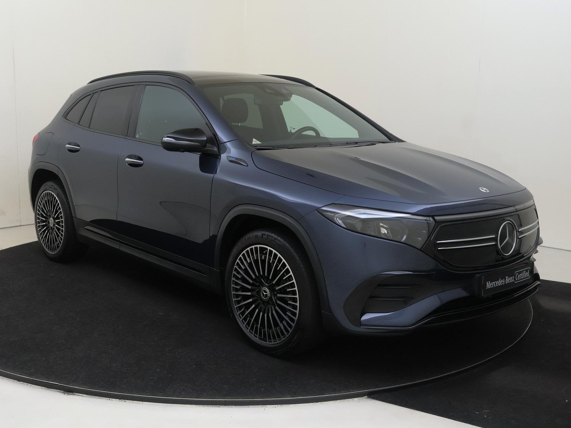 Mercedes-Benz EQA 250 Business Solution AMG 67 kWh, Gebruikt, 190 pk, Blauw, Leder en Stof