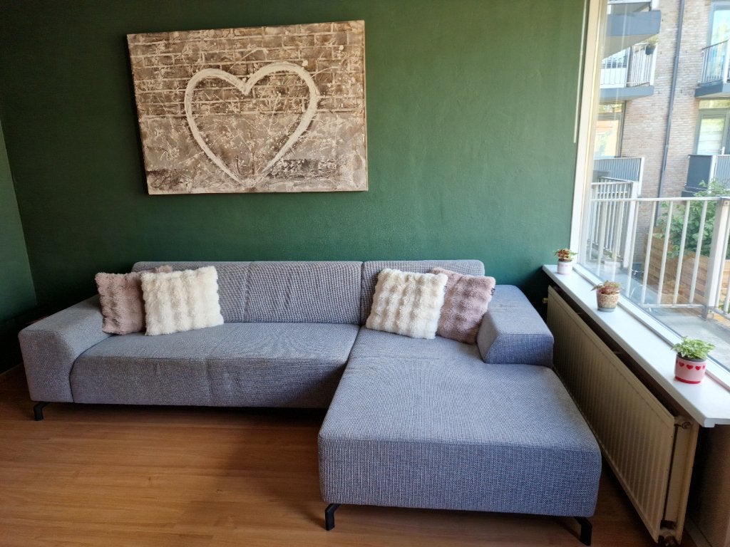 Super mooie hoekbank van Montel, bieden vanaf €250, Ophalen, 250 tot 300 cm, Gebruikt, Modem