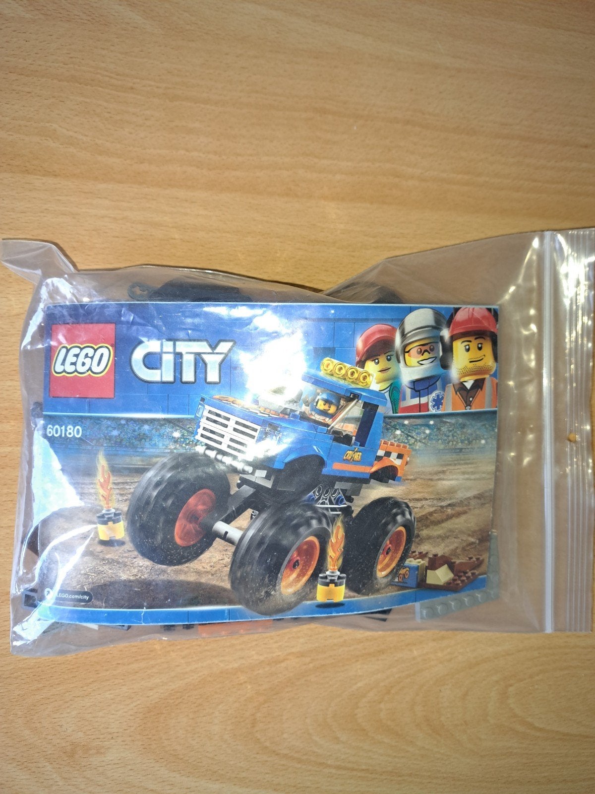 Lego city 60180 monstertruc, Ophalen of Verzenden, Gebruikt, Lego