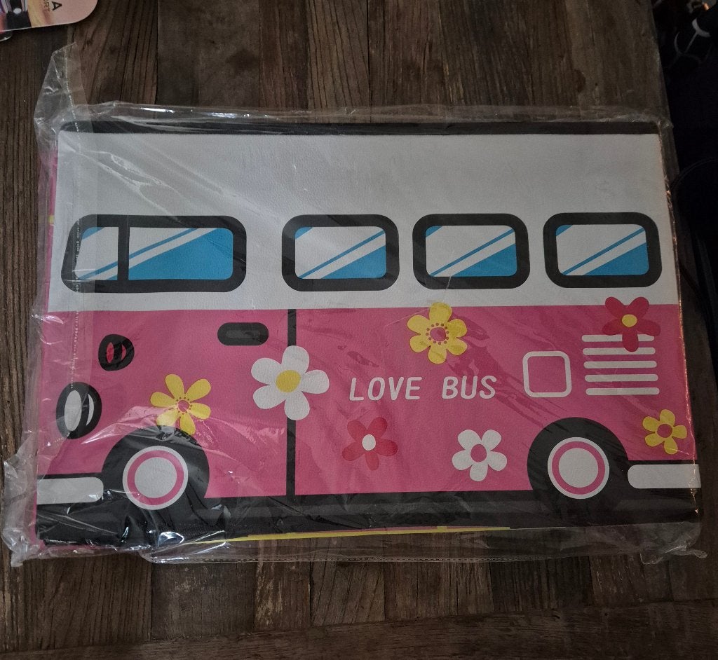 poef bus VW Volkswagen look opvouwbaar rose nieuw, Minder dan 50 cm, Vierkant, Nieuw, Minder dan 50 cm