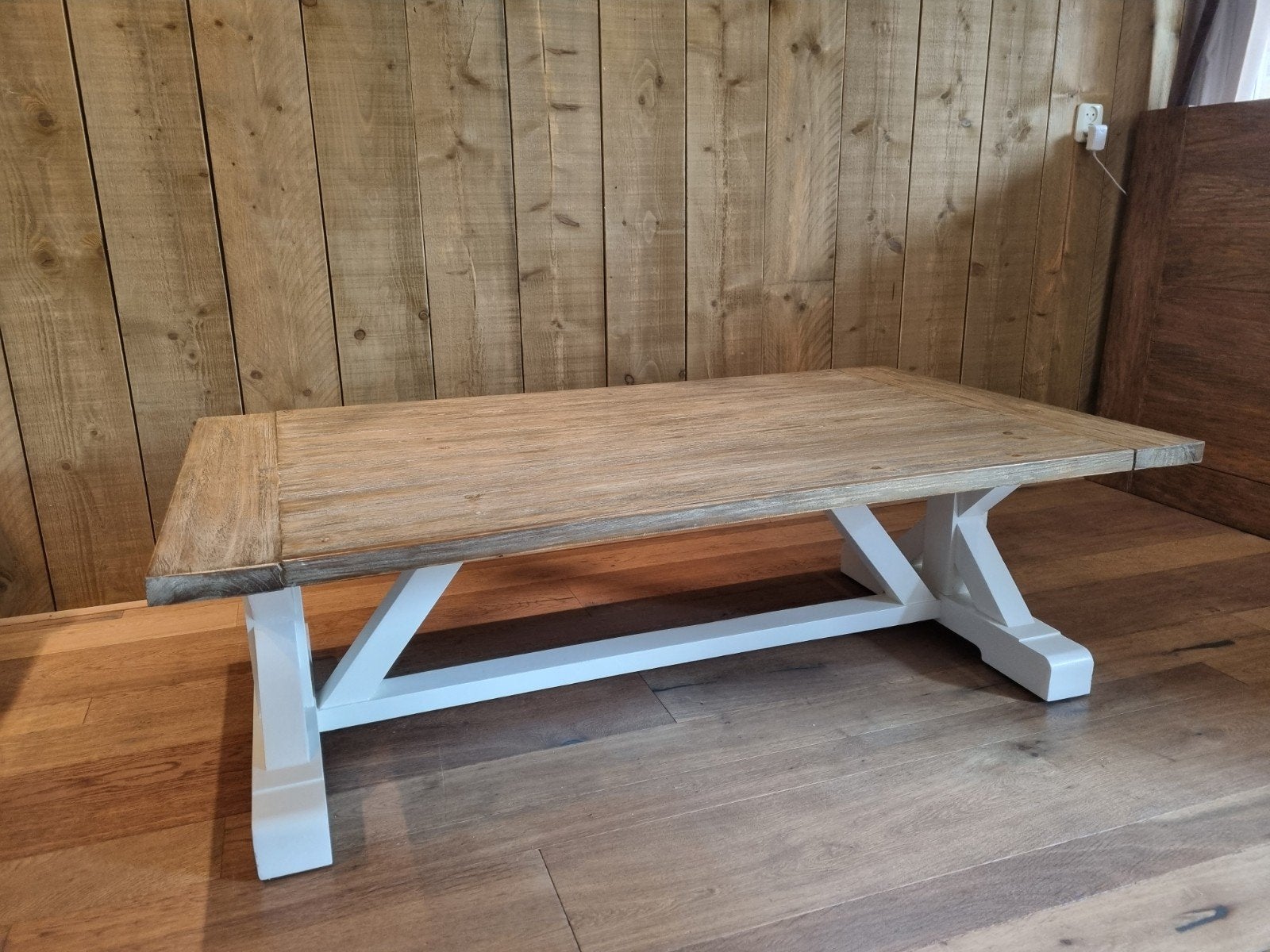 landelijke Brocante Salontafel € 150.-, Ophalen of Verzenden