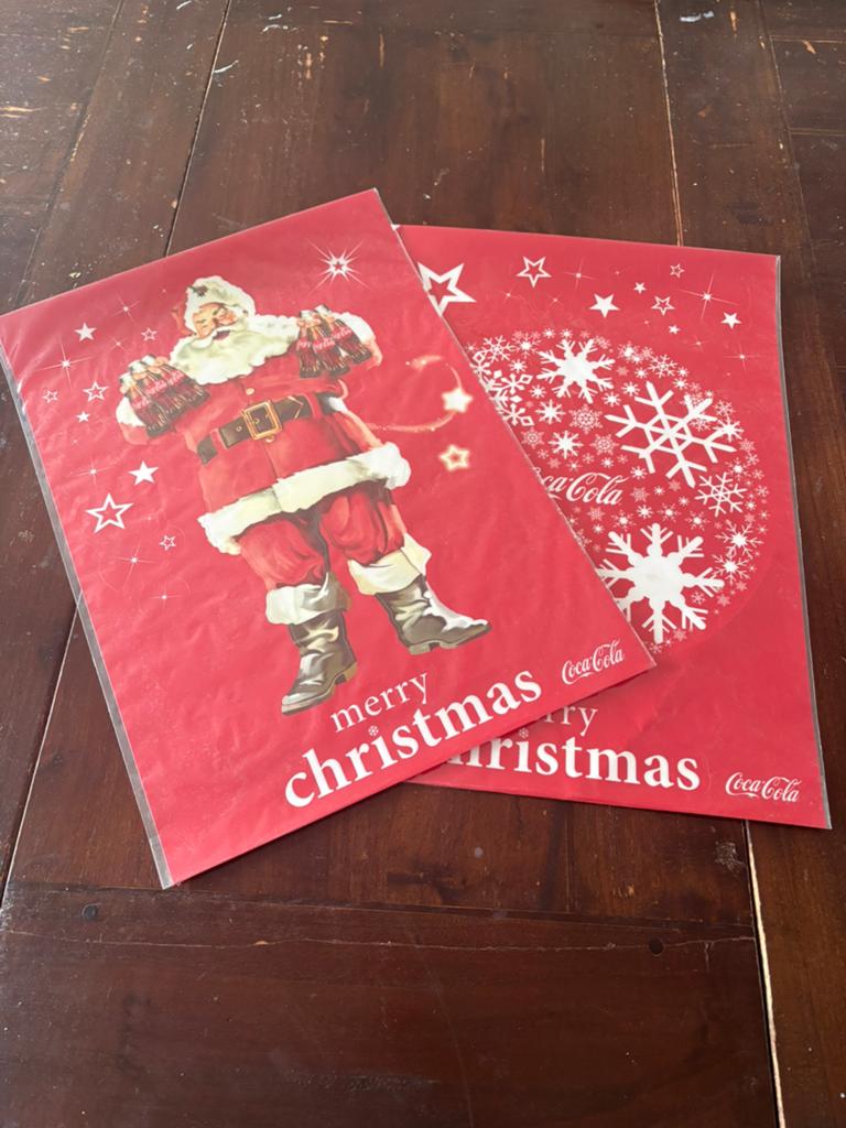 Kerst Electrostatische Decoratiestickers, Ophalen, Nieuw, Strip of Tekenfilm
