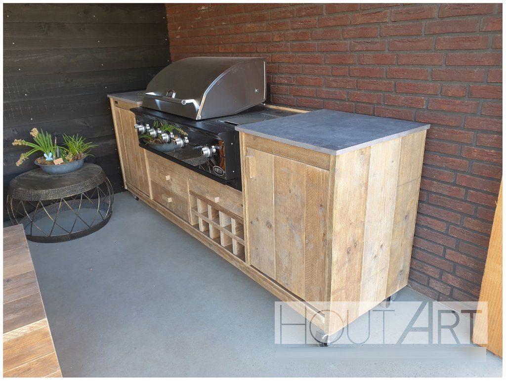 Buitenkeuken Boretti Ibrido Top Wijn dubbel!, Vrijstaand, Info@hout-art.nl, Nieuw, Ophalen of Verzenden
