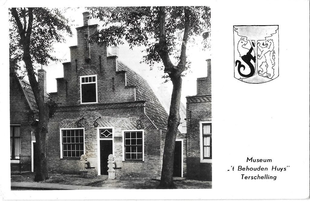 AK Terschelling - Museum  't Behouden Huys, Ophalen of Verzenden, 1940 tot 1960, Gelopen, Waddeneilanden