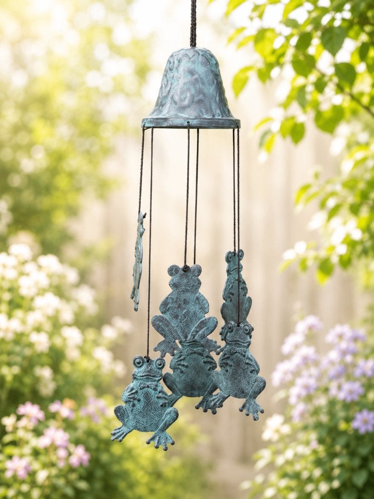windgong / brons / KIKKERS, Tuin en Terras, Tuinwanddecoratie, Huis en tuin decoratie Marie, Nieuw, Info@huisentuindecoratiemarie.nl