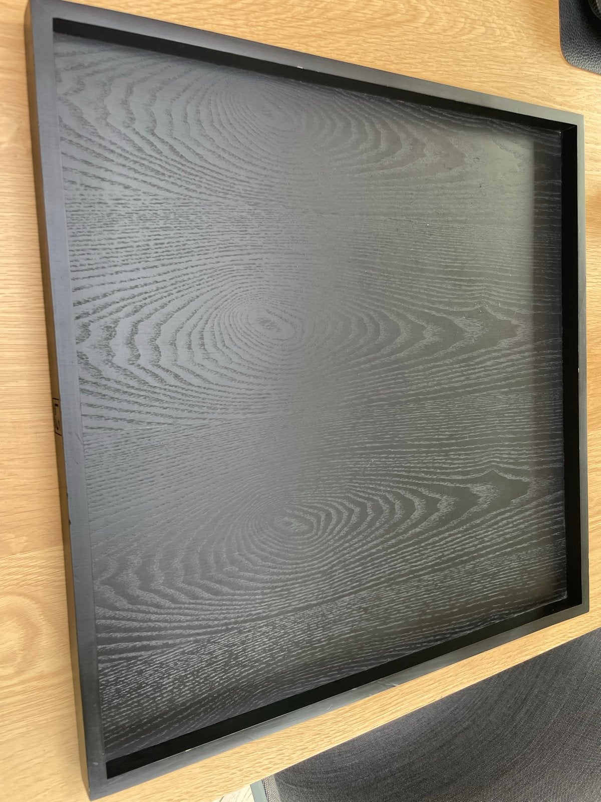 Houten dienblad 50x50 cm - LS Collection, Ophalen, Gebruikt, Met opstaande rand, Vierkant