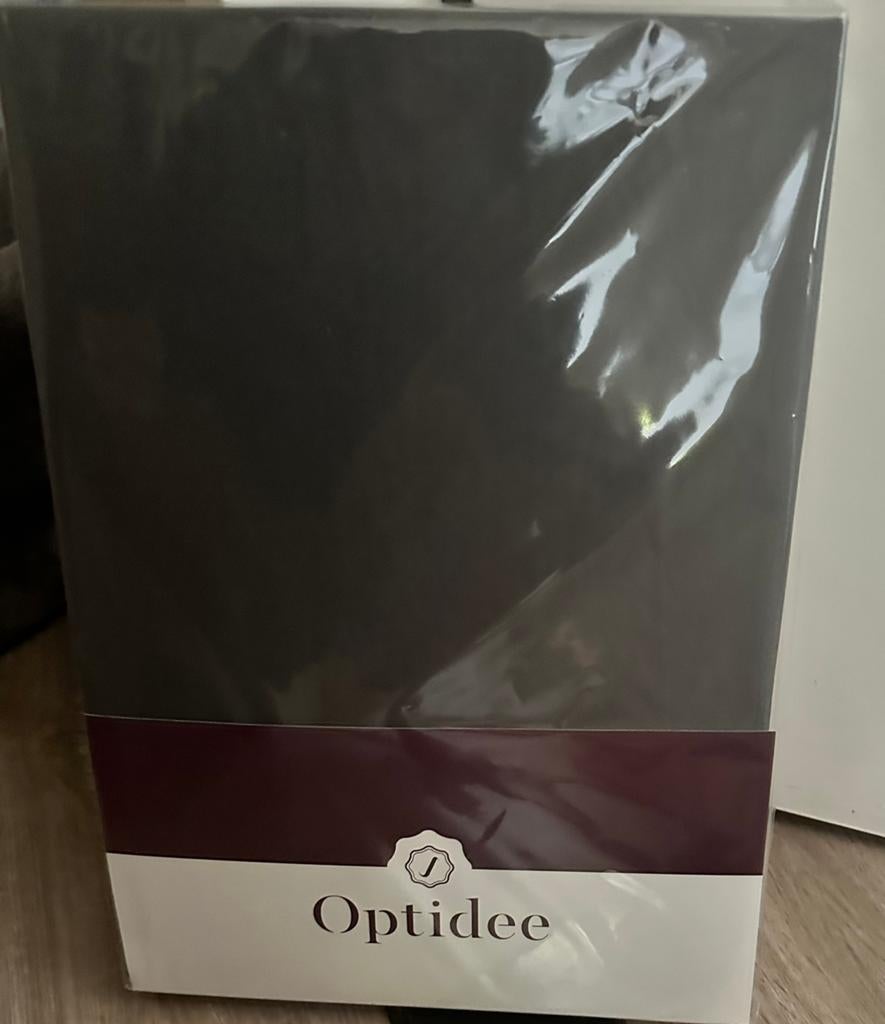 Optidee optizijde hoeslaken 140x200 grijs Nieuw, Huis en Inrichting, Overige maten, Hoeslaken of Sloop, Nieuw, Ophalen of Verzenden
