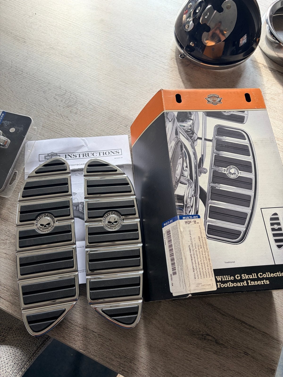 Harley-Davidson Willie G Skull inserts, Ophalen of Verzenden, Nieuw