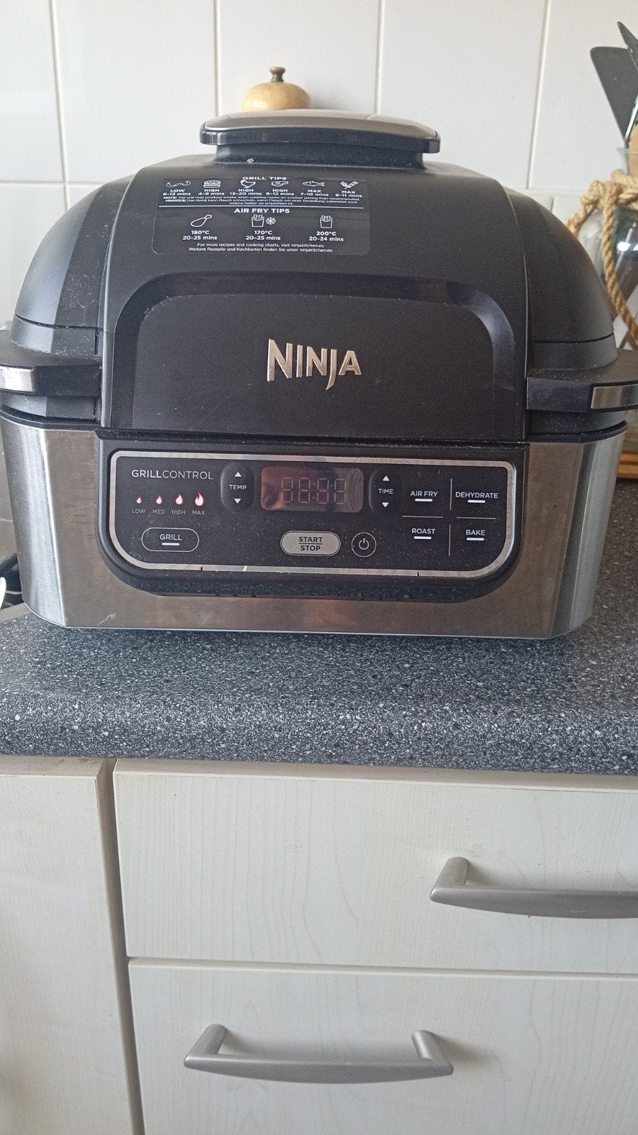 Ninja Foodi Grill & Airfryer - Zo goed als nieuw, Ophalen, Minder dan 45 cm, Overige merken, Hete lucht