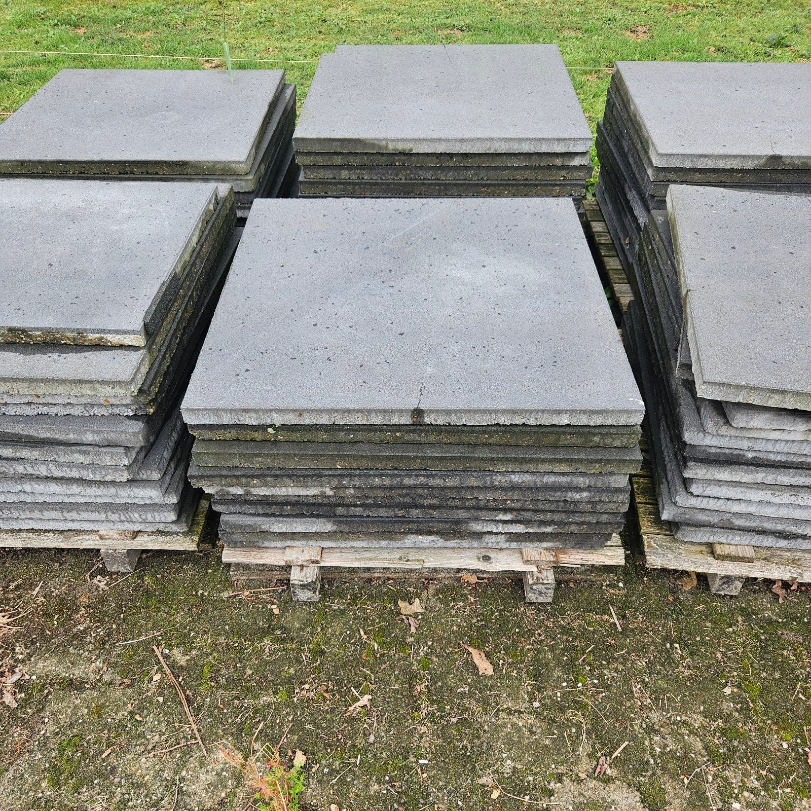 Betontegels antraciet 80x80x4,5 cm - ca. 75 m², Tuin en Terras, Tegels en Klinkers, Ophalen, Gebruikt, 10 m² of meer, Beton