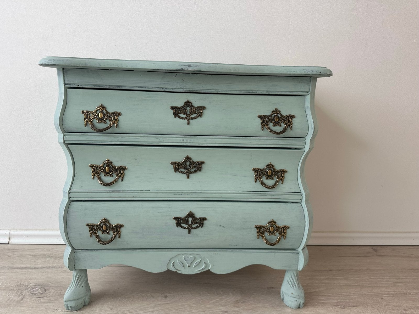 Brocante ladenkast, Huis en Inrichting, Kasten | Ladekasten, Ophalen, 50 tot 100 cm, Zo goed als nieuw, 3 of 4 laden