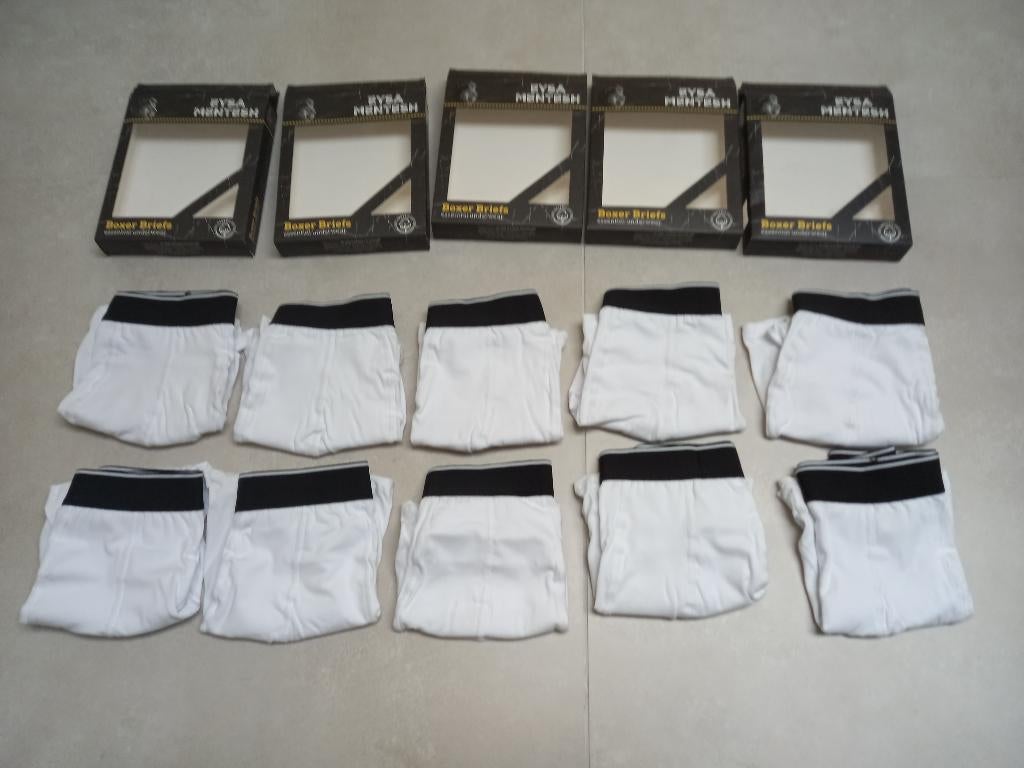Nieuw! 10 Onderbroeken boxers WIT maat S, Kleding | Heren, Ondergoed, Ophalen of Verzenden, Wit, Boxer