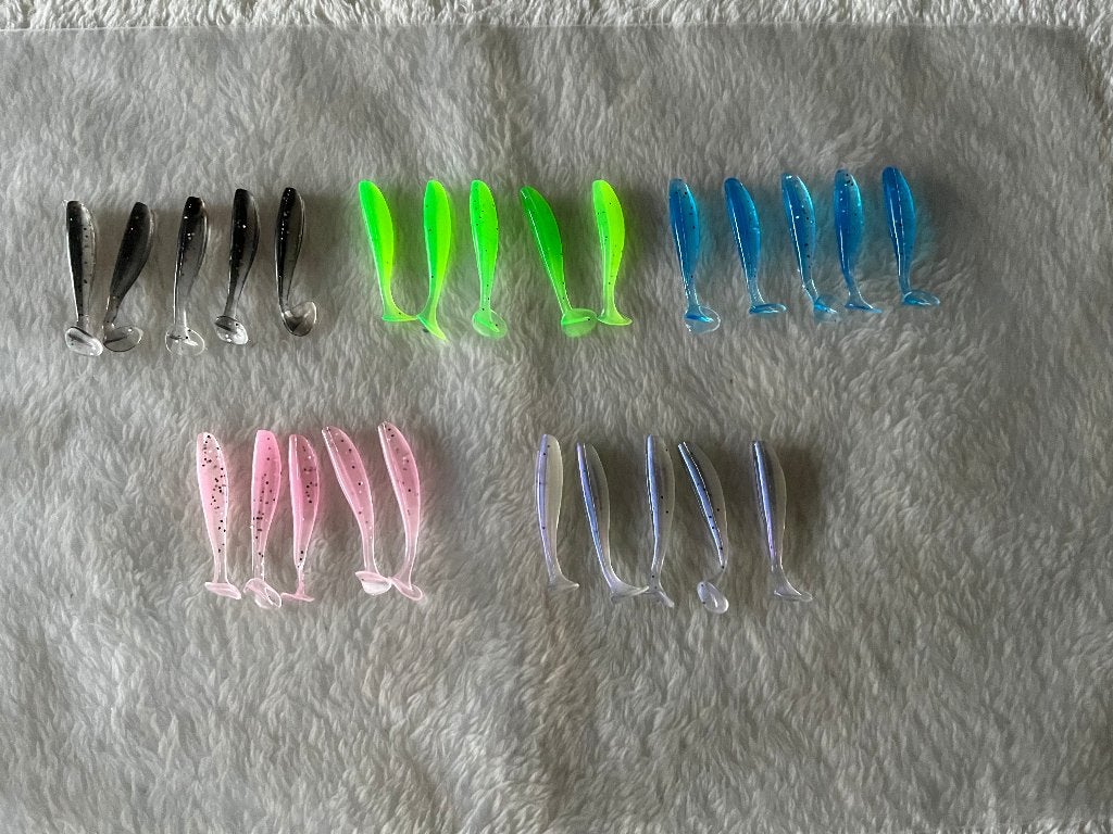 adv 145 /  NIEUW mixset 25 dropshot shads 4cm, Ophalen of Verzenden, Nieuw, Overige typen