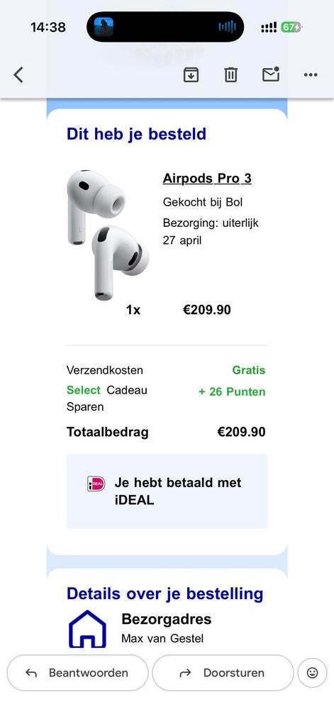 Airpods Pro 3 - Origineel