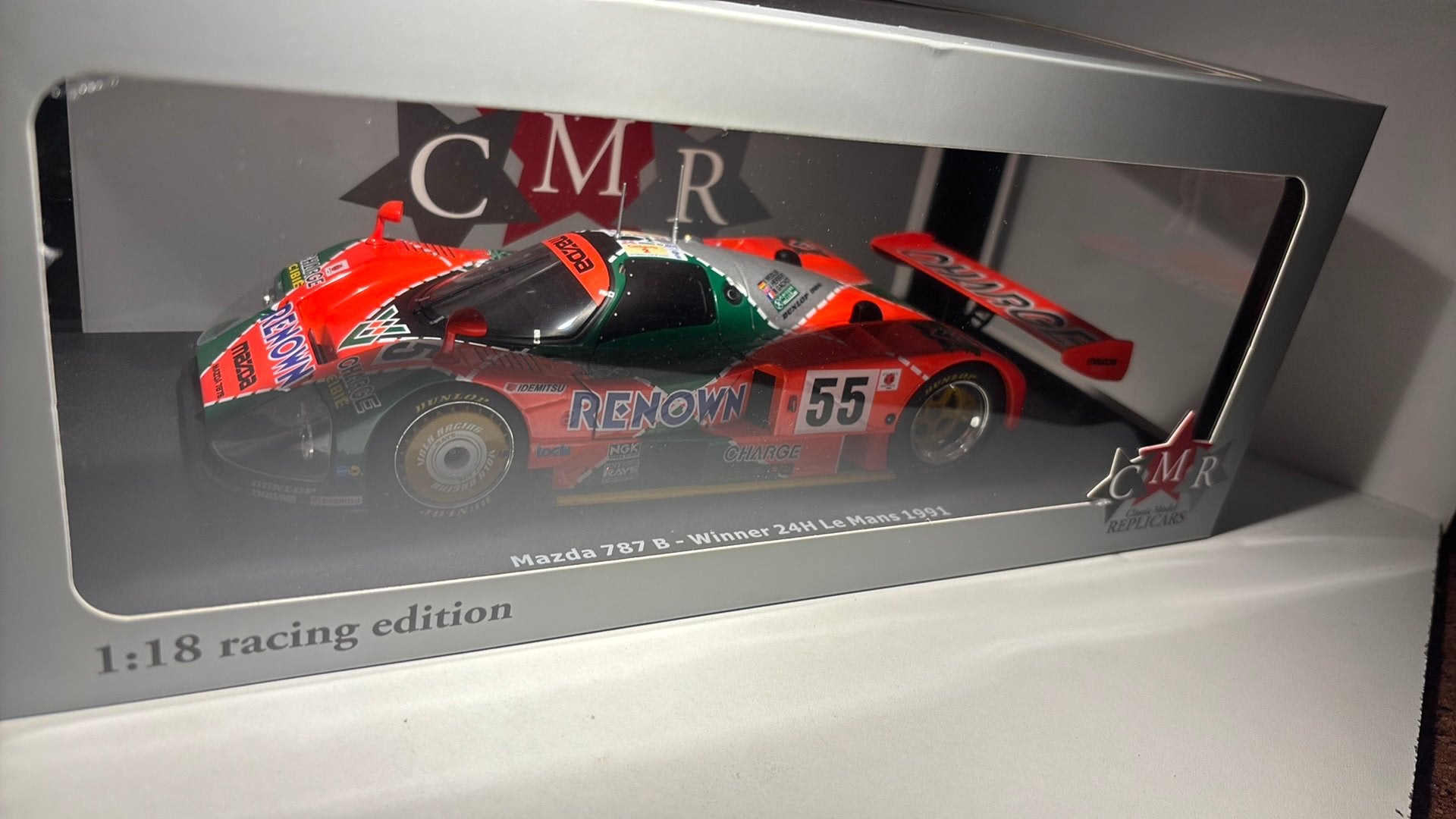 Mazda 787 b win 24h le mans 1991 cmr 1.18, Overige merken, Ophalen of Verzenden, A, A