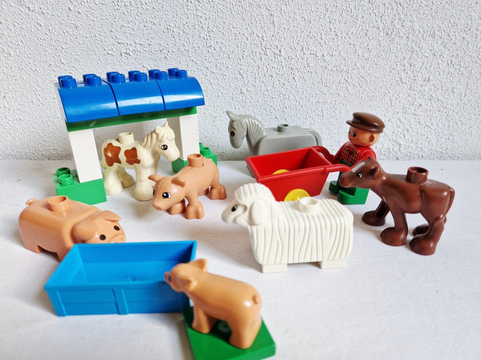 Duplo boerderij dieren met boer, Ophalen of Verzenden, Gebruikt, Duplo