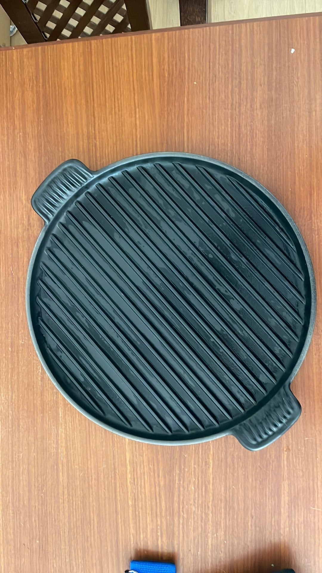Le creuset grilpan 32 cm, Ophalen of Verzenden, Nieuw, Gietijzer, Pot, Bus of Blik
