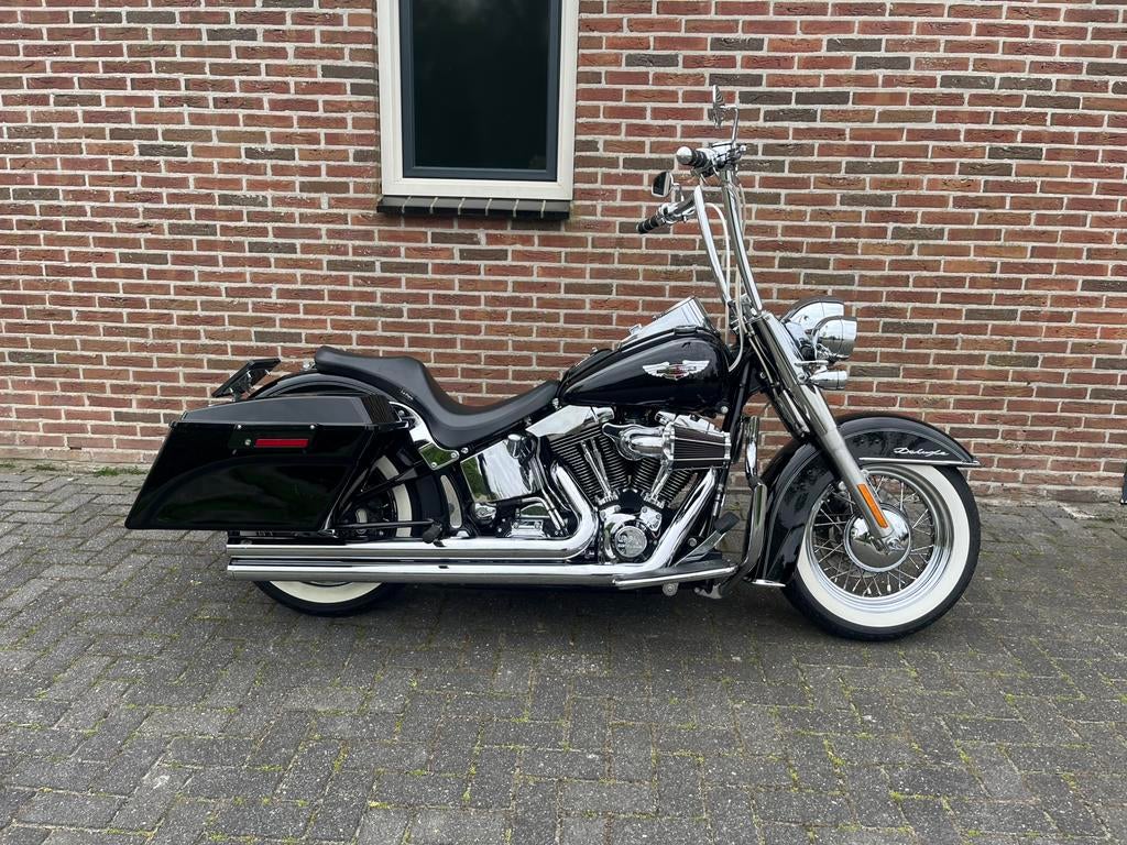 Harley Davidson Softail FLSTN Deluxe Mexican style, Motoren, Sportuitlaat, 2 cilinders, Occasion, Particulier